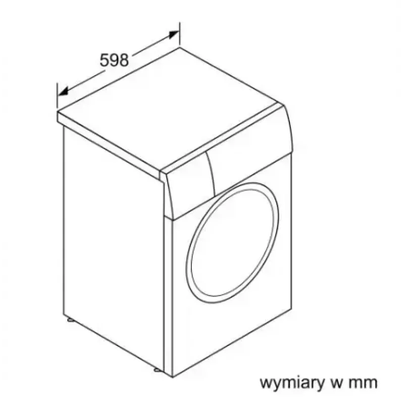 Front-load washing machine Bosch WAN2405MPL, 7 kg, 1200 RPM, A energy class, LED display, white