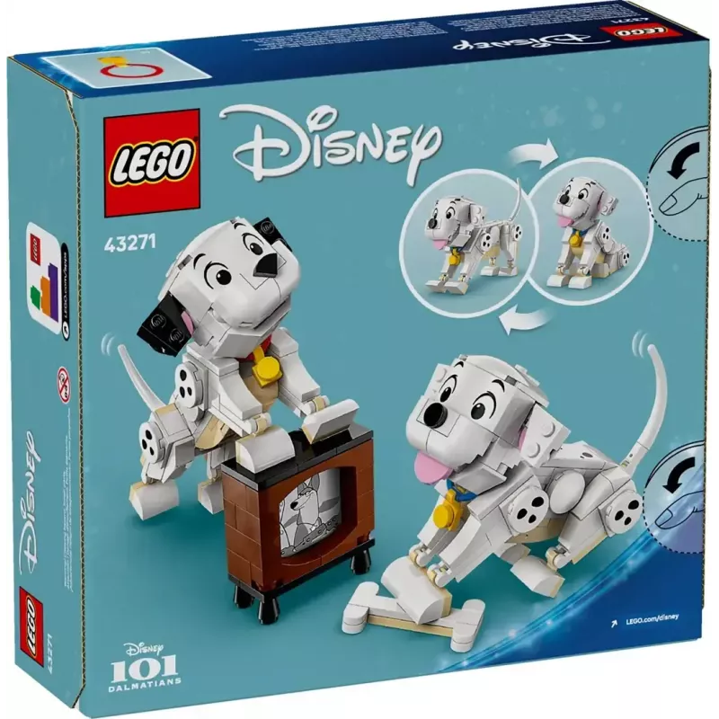 Construction toy LEGO Disney Classic Puppies Lucky and Penny set 43271, 268 pieces, height 90 mm, age 6+