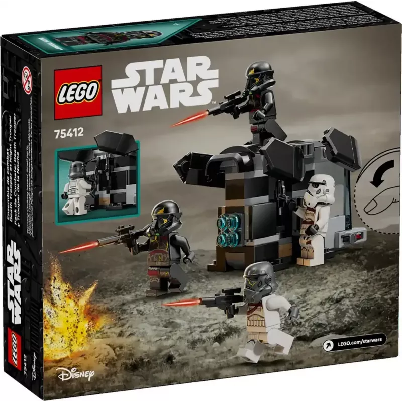 Construction toy LEGO Star Wars set 75412 Death Trooper Night Trooper, 119 pieces, 4 minifigures, 60×90×70 mm model