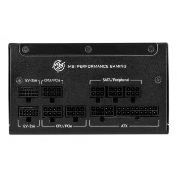 MSI MPG A1000GS PCIE5 power supply unit 1000 W 24-pin ATX ATX Black