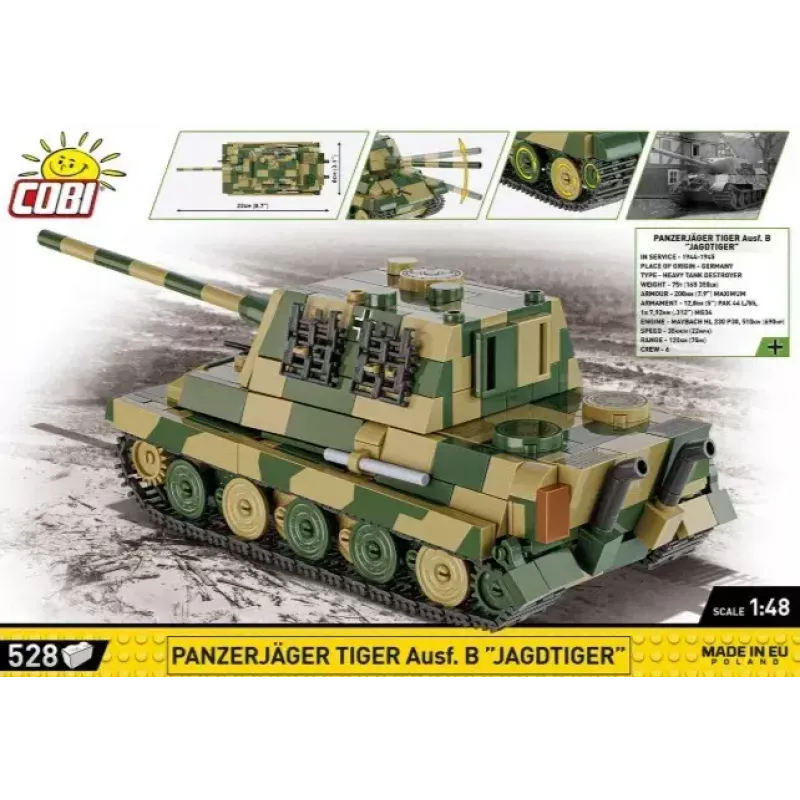 Scale model kit Cobi Panzerjäger Tiger Ausf. B Jagdtiger 1:35 scale