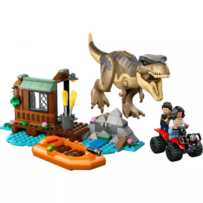 LEGO dinosaur building set T. rex River Escape 76975 — 199 pieces, 2 minifigures, age 5+