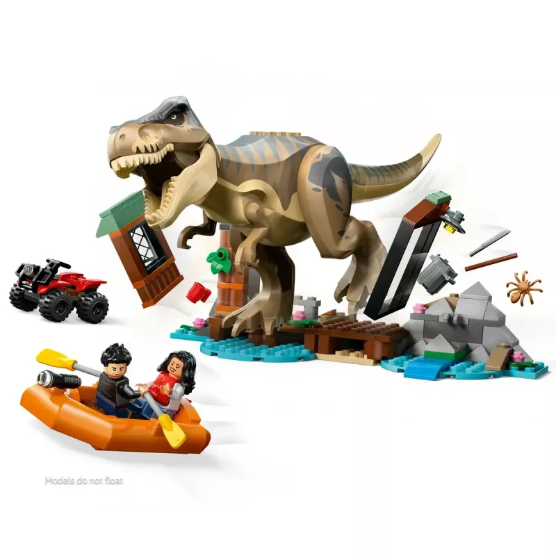LEGO dinosaur building set T. rex River Escape 76975 — 199 pieces, 2 minifigures, age 5+