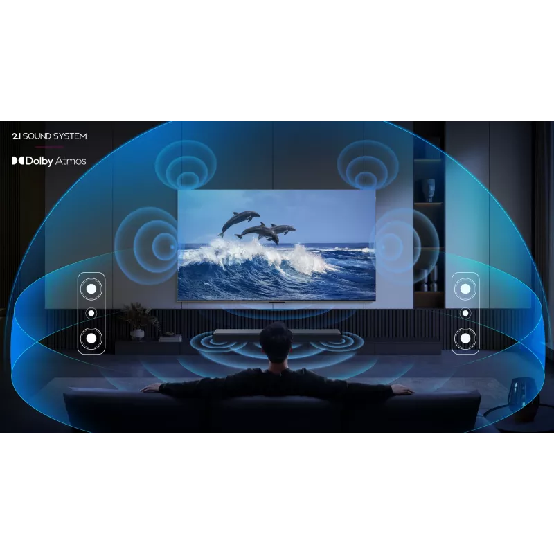TCL S S55H Class 2.1 Channel Sound Bar with Dolby Atmos, Wireless Subwoofwer, and Bluetooth Music Streaming