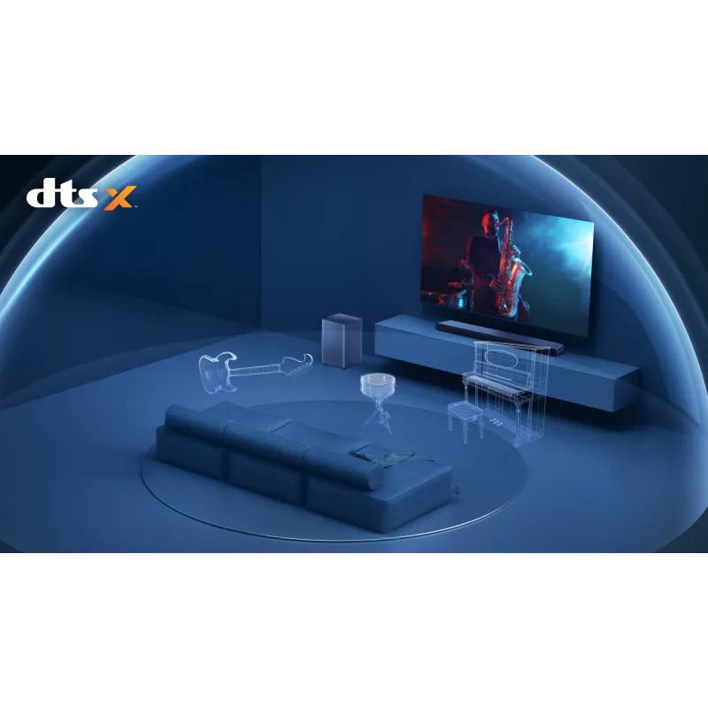 TCL S S55H Class 2.1 Channel Sound Bar with Dolby Atmos, Wireless Subwoofwer, and Bluetooth Music Streaming