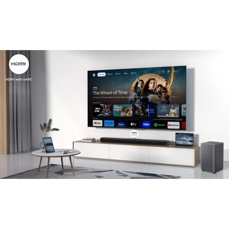 TCL S S55H Class 2.1 Channel Sound Bar with Dolby Atmos, Wireless Subwoofwer, and Bluetooth Music Streaming