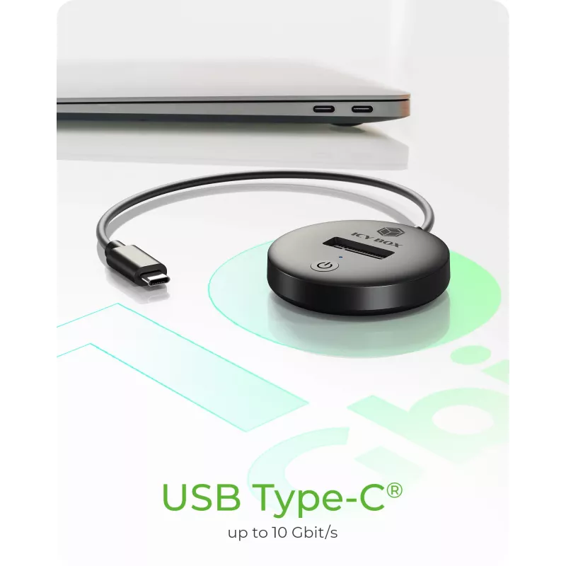 ICY BOX IB-1610MCD-C31 USB 3.2 Gen 2 (3.1 Gen 1) Type-C Black