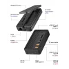 ICY BOX IB-DK4072M-CU31 USB 3.2 Gen 2 (3.1 Gen 1) Type-C Black
