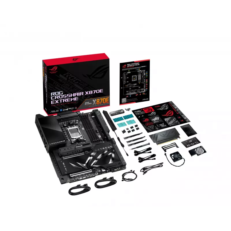 Motherboard ASUS ROG CROSSHAIR X870E EXTREME — AMD X870E, Socket AM5, Extended ATX, DDR5, 4 DIMM, Wi‑Fi 7, 5 Gb LAN, 5x M.2