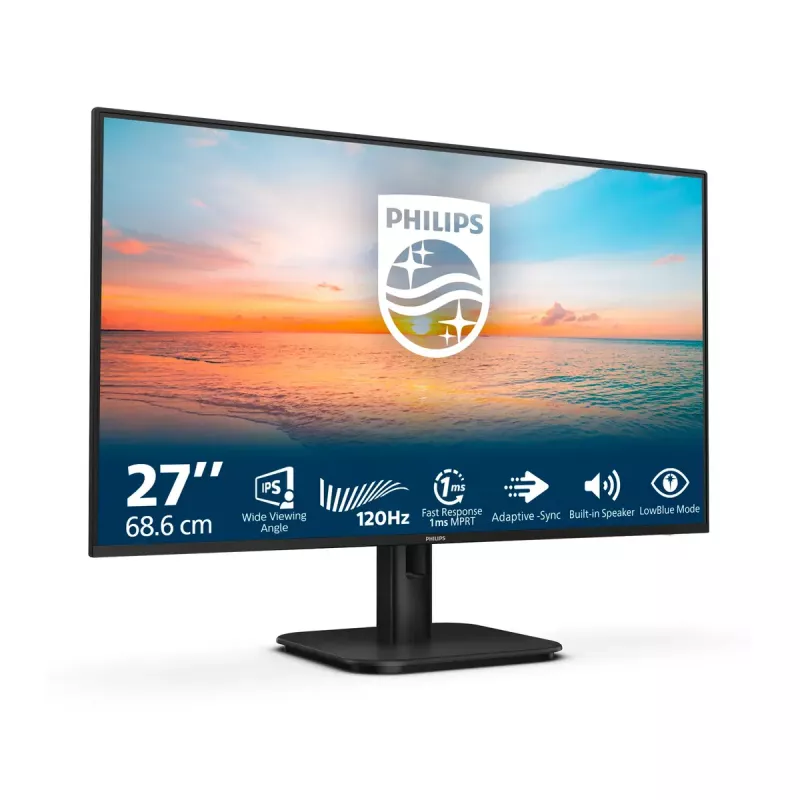 Philips 27E1N1200A/00 computer monitor 68.6 cm (27 inch) 1920 x 1080 pixels Full HD LCD Black