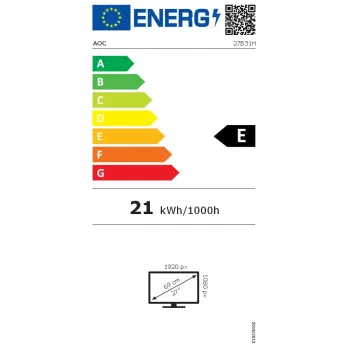 AOC B3 27B31H computer monitor 68.6 cm (27 inch) 1920 x 1080 pixels Full HD Black