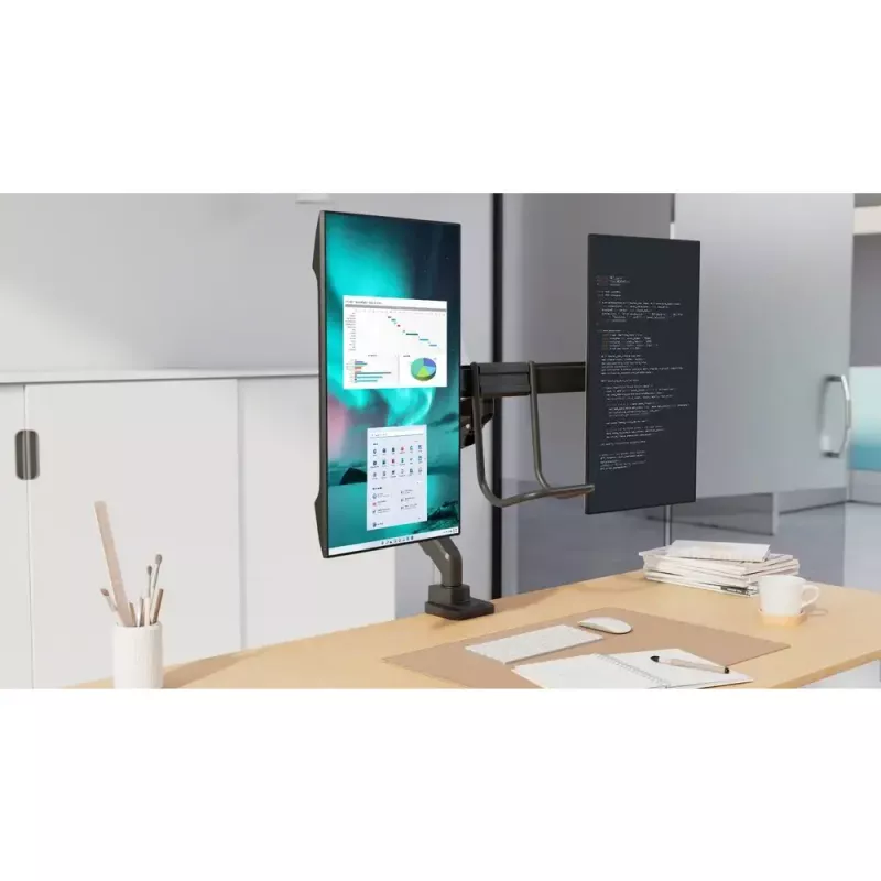 Dual Monitor Arm Kensington SmartFit K58272WW Clamp/Grommet 18kg
