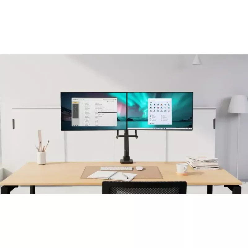 Dual Monitor Arm Kensington SmartFit K58272WW Clamp/Grommet 18kg