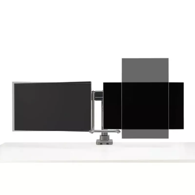 Dual Monitor Arm Kensington SmartFit K58272WW Clamp/Grommet 18kg