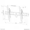 Neomounts WL35S-850BL18 TV mount wall 43-86 inch - tiltable - lockable - fast installation