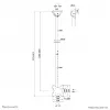 Ceiling Mount Neomounts CL35-340BL12 Max Weight 50kg for 23-42 inch Screens