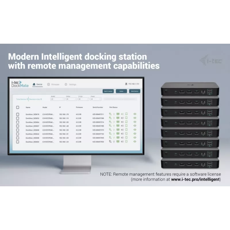 i-tec USB-C Intelligent Triple Display Docking Station + Power Delivery 100W