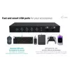 ITEC i-tec USB-C KVM Dock PRO for Three Hosts, Dual Video, 2x Power Delivery (max 92W), USB 3.2, 10 Gbps, Gigabit Ethernet