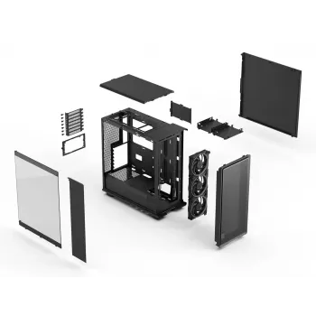 PC case Fractal Design Epoch Black TG RGB Light Tint Midi Tower Black