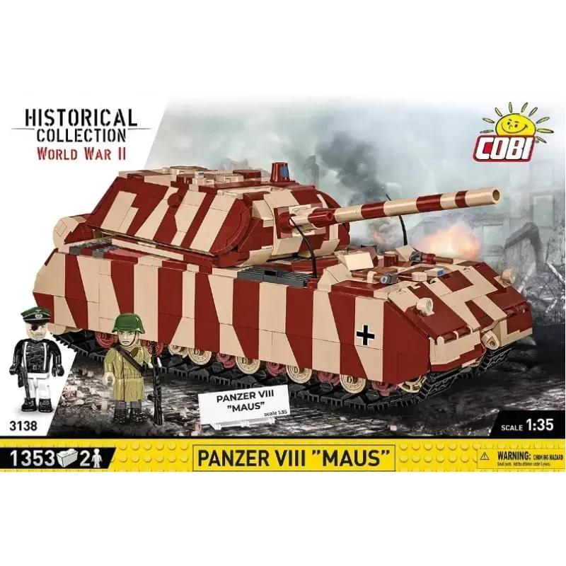 Cobi Building Blocks Panzer VIII Maus model kit 1:35 scale COBI-3138, detailed military vehicle replica
