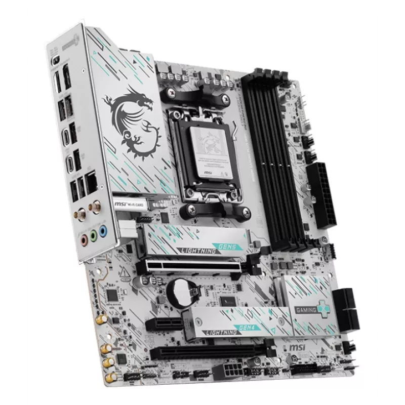 Motherboard MSI B850M GAMING PLUS WIFI — AMD B850, Socket AM5, micro ATX, DDR5, 4x DIMM, 3x M.2, Wi‑Fi 7, 5Gb LAN