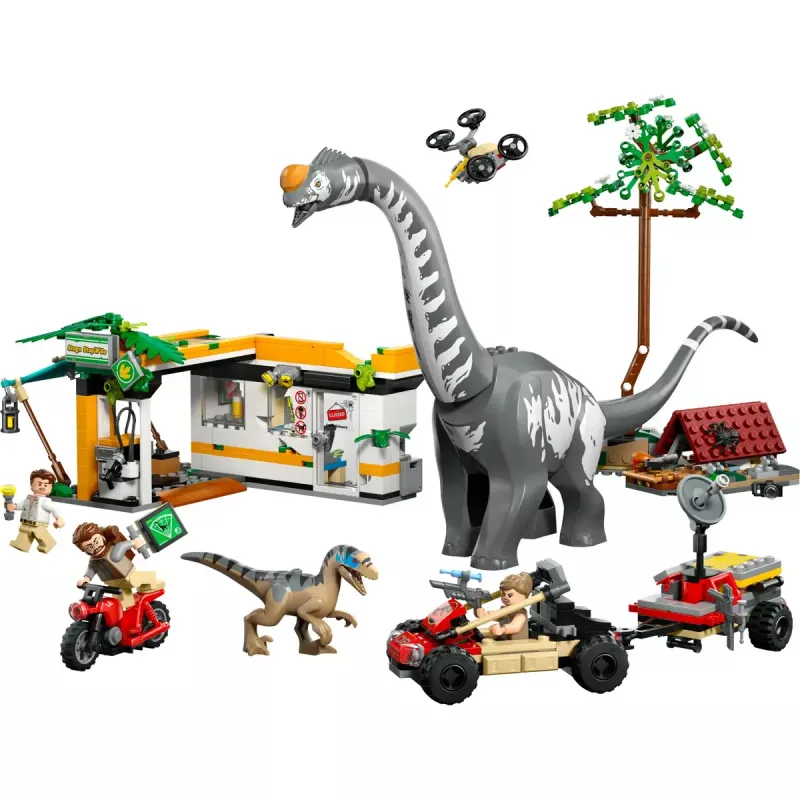 LEGO Jurassic World set 76973 — Raptor & Titanosaurus with 3 figures, 582 pieces, ages 7+