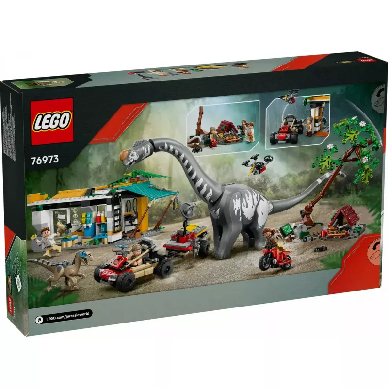 LEGO Jurassic World set 76973 — Raptor & Titanosaurus with 3 figures, 582 pieces, ages 7+