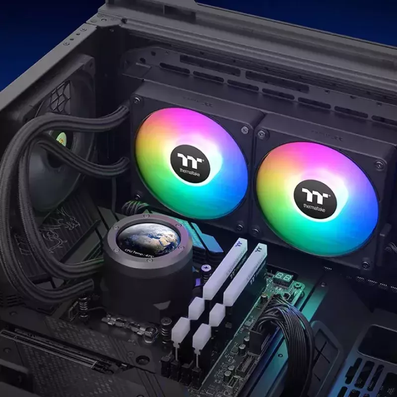 Liquid cooling kit Thermaltake CL-W414-PL12SW-A 12 cm Black
