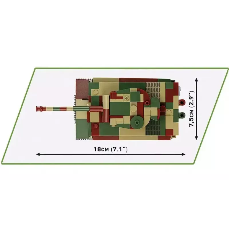 Scale model building set Cobi Pz.Kpfw. VI Tiger Ausf. E 1:35 scale, detailed brick kit