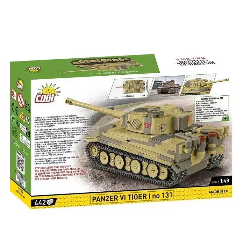 Construction Set Cobi Panzer VI Tiger I 442 pieces model COIB-2734