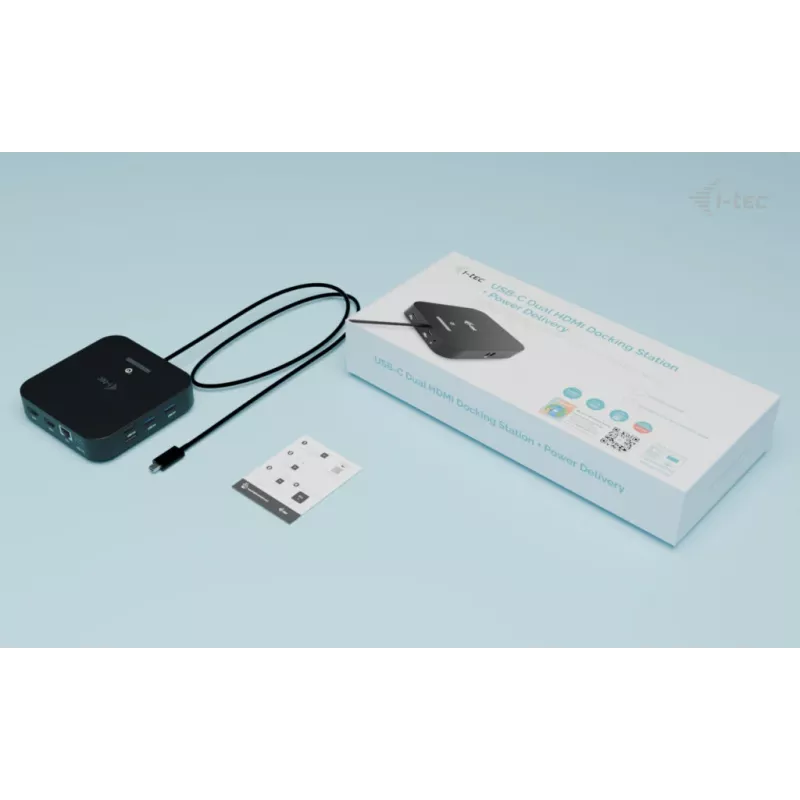 Docking station ITEC USB-C Dual HDMI C31DUALHDMIDOCKPD — Dual 4K 60Hz, 100W Power Delivery