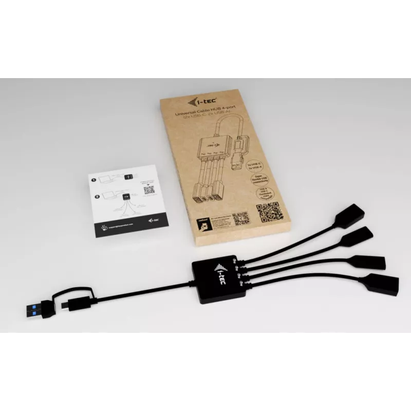 i-tec USB-C/USB-A Cable HUB 4 port (2x USB-C, 2x USB-A)