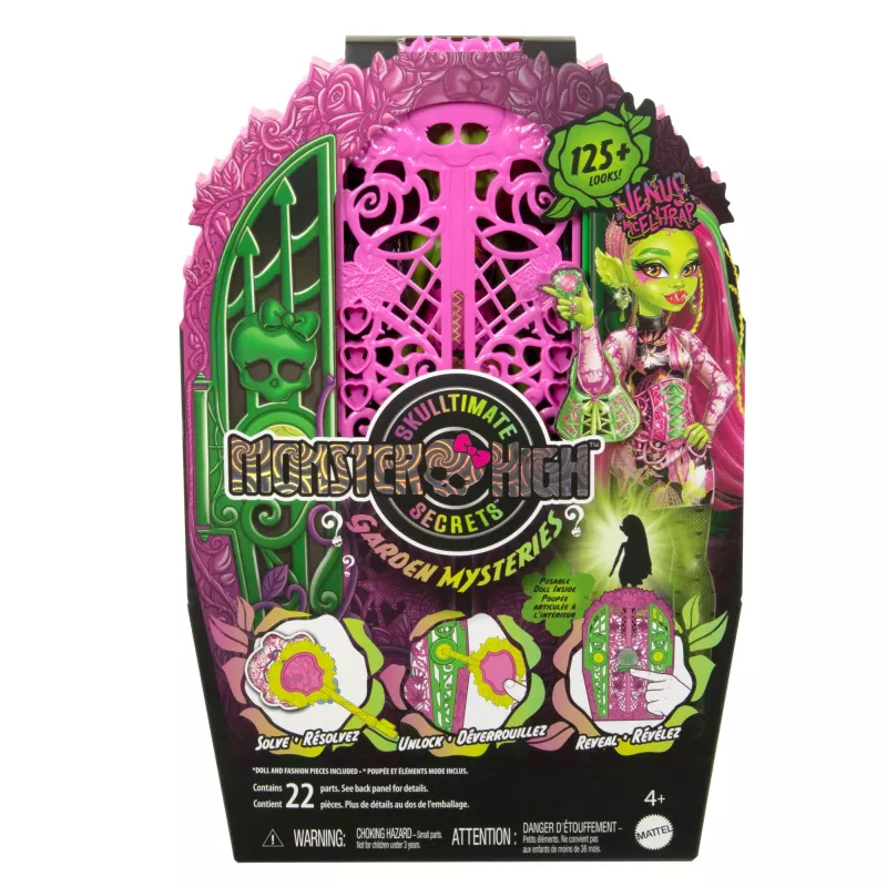 Monster High Skulltimate Secrets Garden Mysteries Playset, Venus McFlytrap Doll with 19+ Surprises