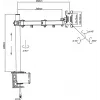 Monitor desk mount ART RAMM L-01XS for 1 LED/LCD screen 13–32 inch, up to 8 kg