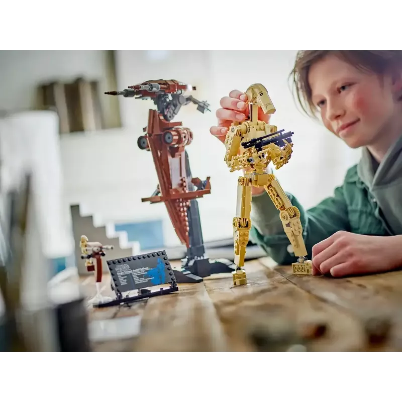 LEGO building set Star Wars Battle Droid with STAP 75428 — 1088 pieces, 1 minifigure, display size 140×380×300 mm