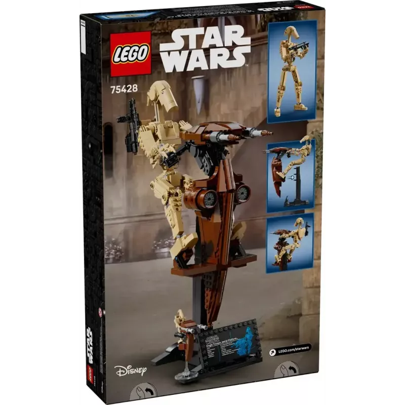 LEGO building set Star Wars Battle Droid with STAP 75428 — 1088 pieces, 1 minifigure, display size 140×380×300 mm