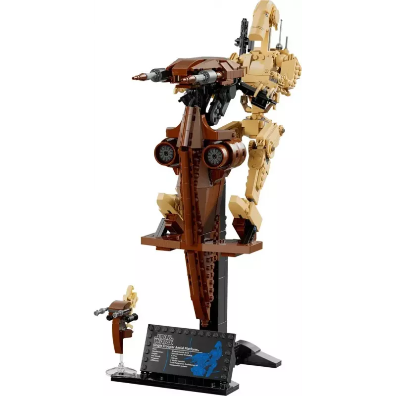 LEGO building set Star Wars Battle Droid with STAP 75428 — 1088 pieces, 1 minifigure, display size 140×380×300 mm