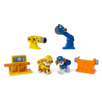 Figure set Usorteret Rubble & Wheeler Power Tool Pups with 2 tools and 2 building accessories, ages 3+