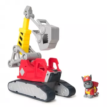 Crane truck Spin Master Rubble & Crew Charger's Mega Power Crane with Charger figure, 2 detachable tools, plastic, for ages 3+