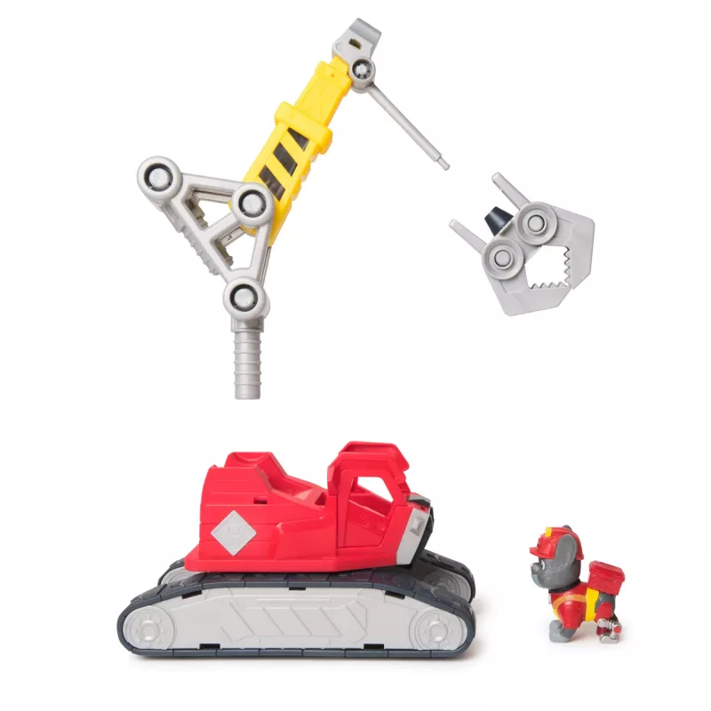 Crane truck Spin Master Rubble & Crew Charger's Mega Power Crane with Charger figure, 2 detachable tools, plastic, for ages 3+
