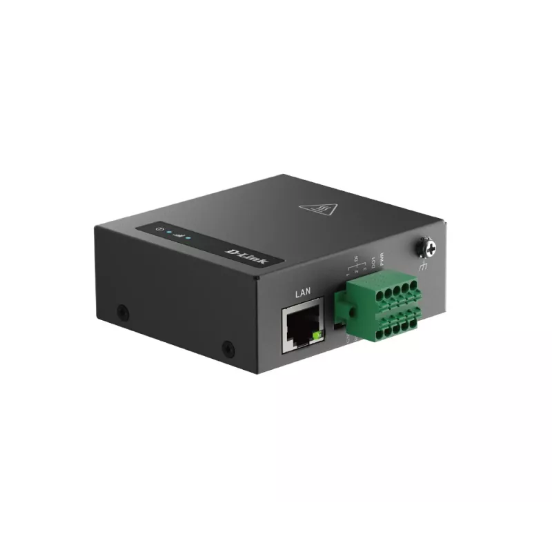 D-Link 4G LTE IIoT RTU, Cellular network router, Black, Fast Ethernet, 10,100 Mbit/s, LTE, External
