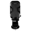 Phone grip SAVIO CH-04, silicone, black, durable protective accessory, weight 163 g
