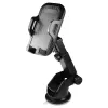 Phone grip SAVIO CH-04, silicone, black, durable protective accessory, weight 163 g