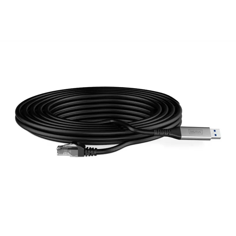 DIGITUS USB 3.2 Gen1 - RJ45 Ethernet cable - CAT6a S/FTP Black - 3m