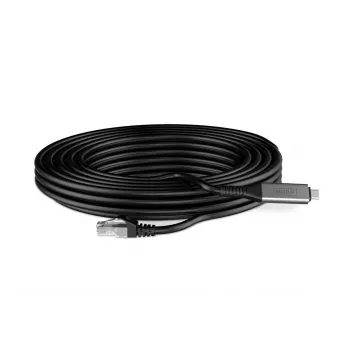 DIGITUS USB-C 3.2 Gen1 - RJ45 Ethernet cable - CAT6a S/FTP Black - 5m