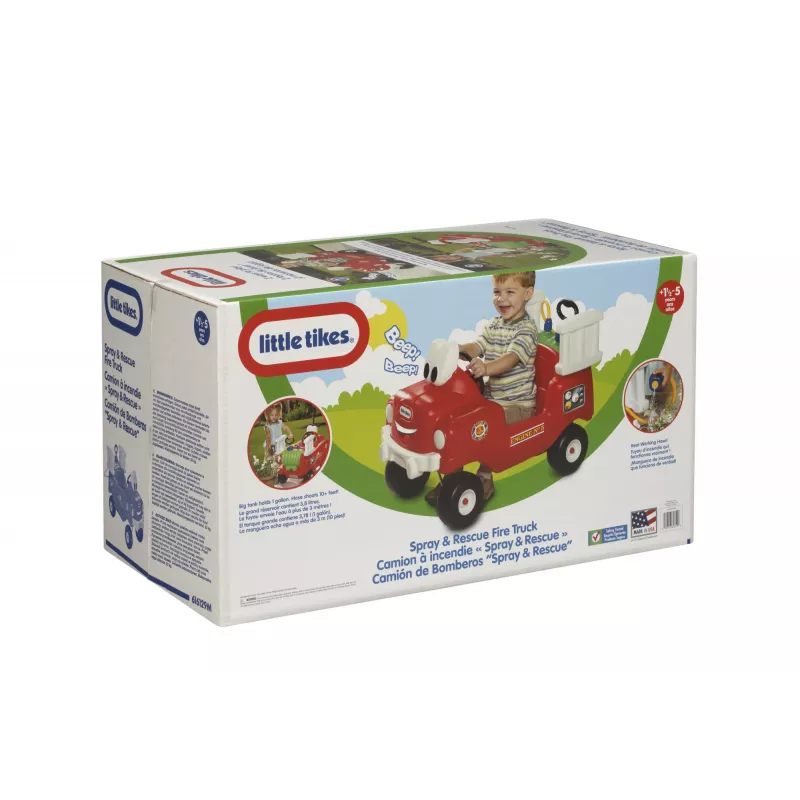 Little Tikes Spray & Rescue Fire Truck, 1.5 yr(s), 4 wheel(s), Plastic, Black, Red, White