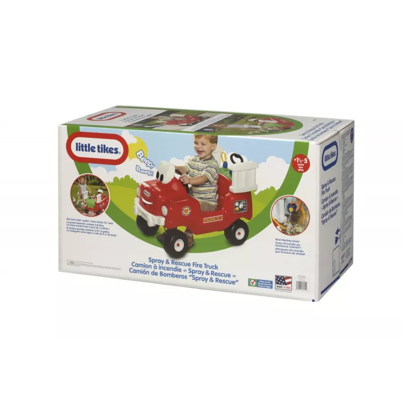 Little Tikes Spray & Rescue Fire Truck, 1.5 yr(s), 4 wheel(s), Plastic, Black, Red, White
