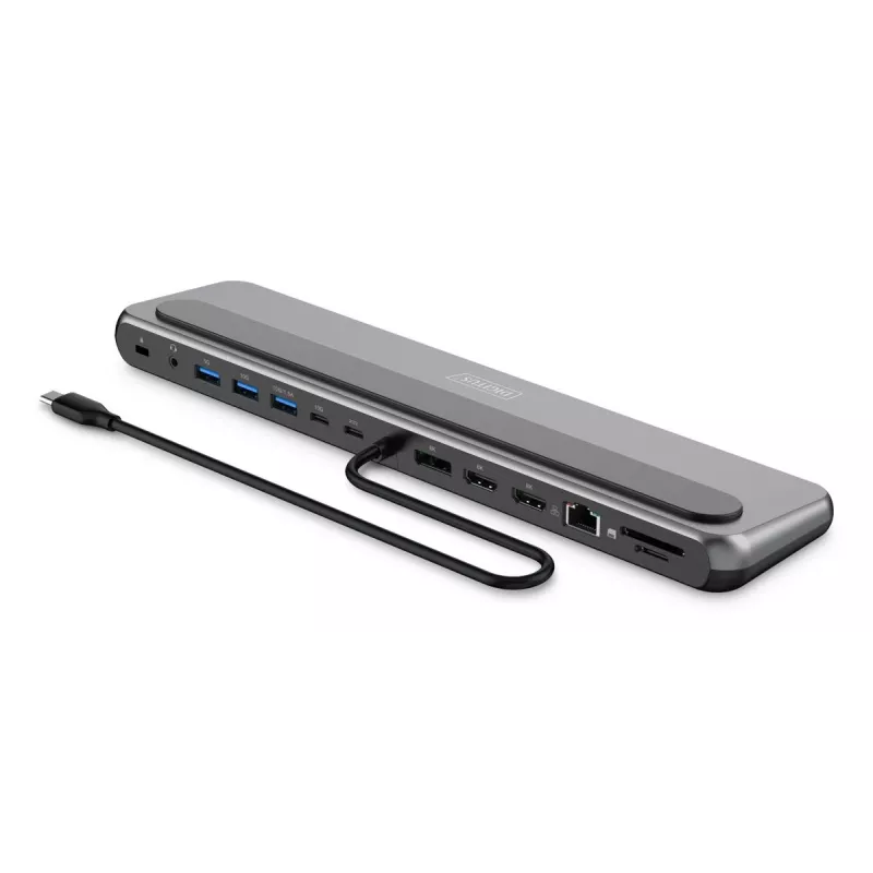 Digitus USB-C 8K docking station 12-port USB 3.2 Gen 2 100W
