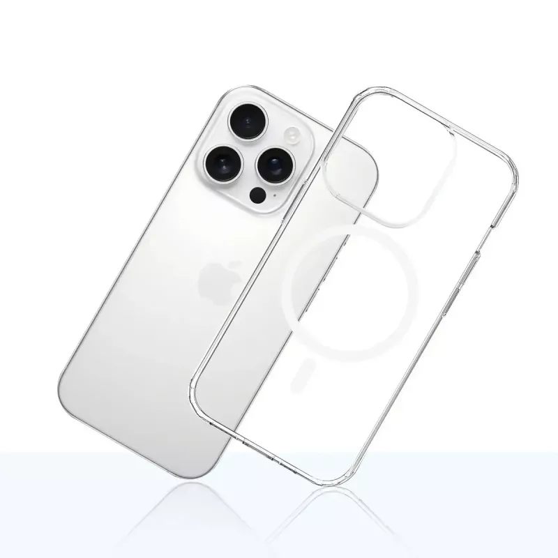 Phone case 3MK Armor MagCase Cover for iPhone 16 Pro Max, fits 17.5 cm (6.9 inch), transparent, PC+TPU