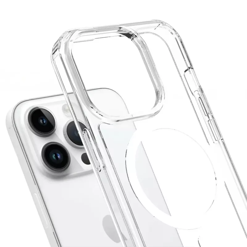 Phone case 3MK Armor MagCase Cover for iPhone 16 Pro Max, fits 17.5 cm (6.9 inch), transparent, PC+TPU